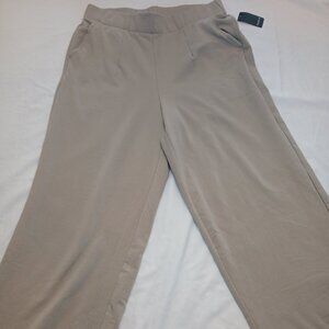 NEW! Torrid- pull on fleece wide leg high-rise pant -plus size 0 KHAKI color